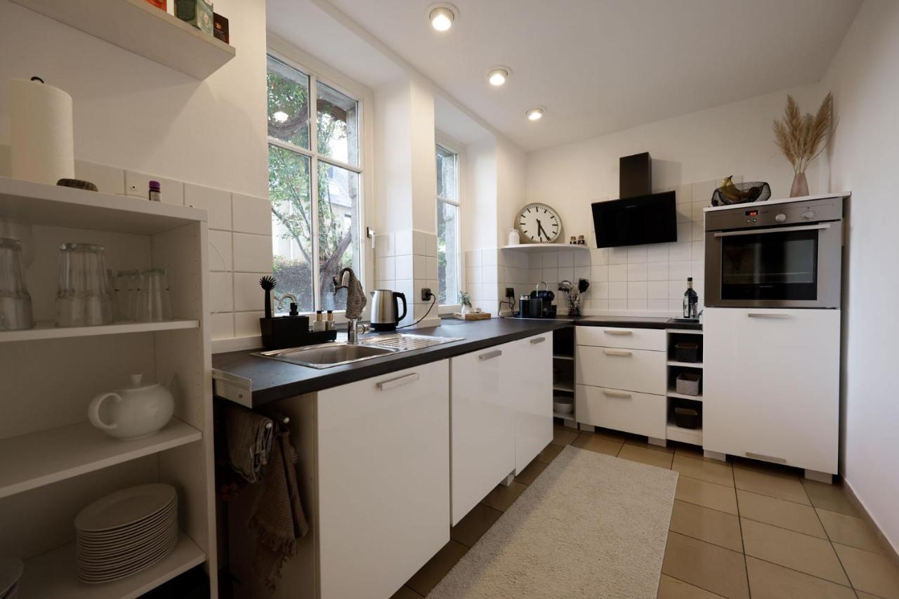 Paterre Wohnung In Der Rosa Villa Selb Exteriör bild